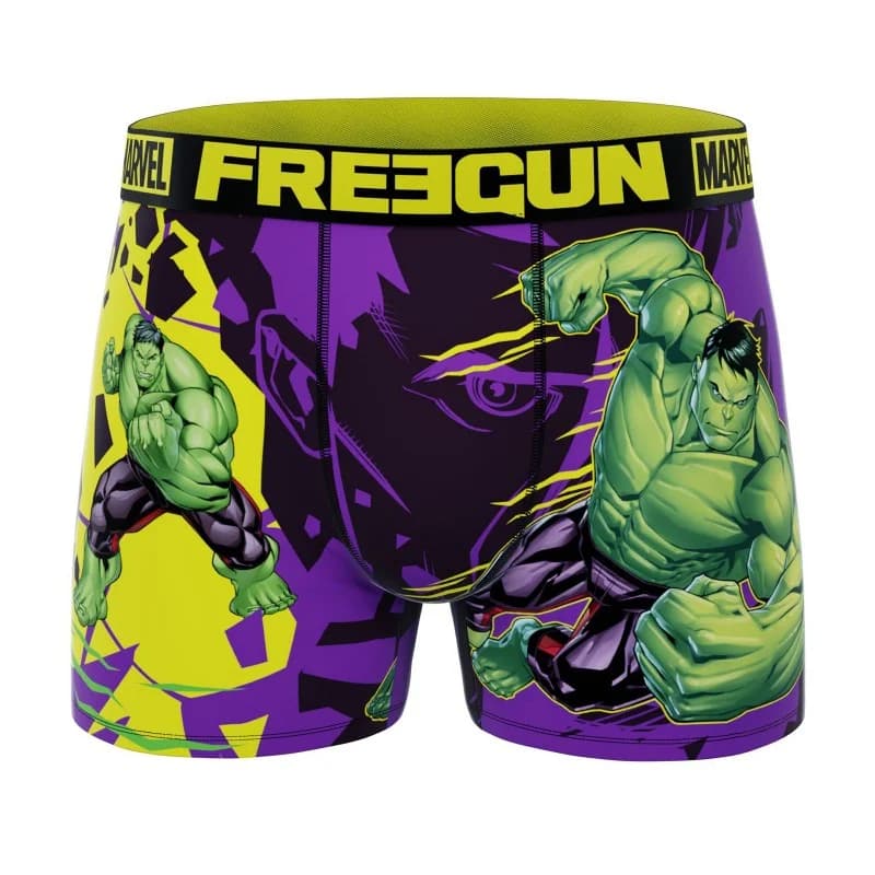 Freegun - Boxer Garçon Marvel Avengers Hulk 14-16 ans Violet
