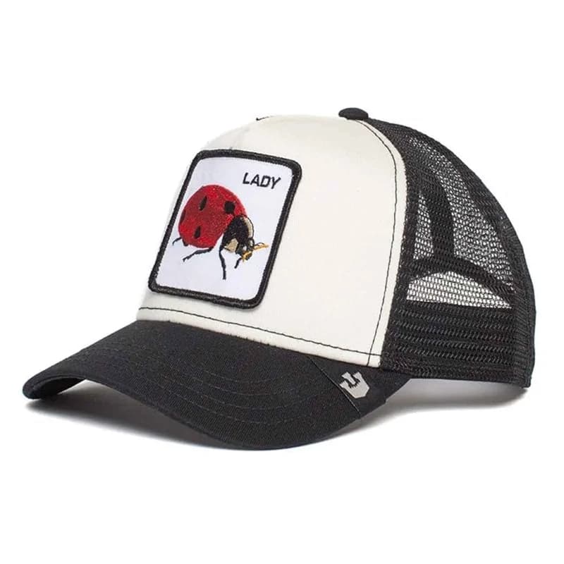 Goorin Bros - Casquette Trucker LADY - Coccinelle Noir et Blanc Taille Unique