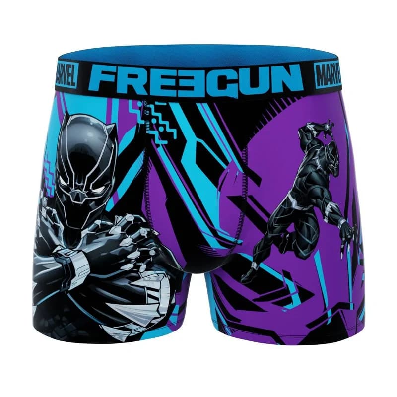 Freegun - Boxer Homme Marvel Avengers Black Panther XL Bleu