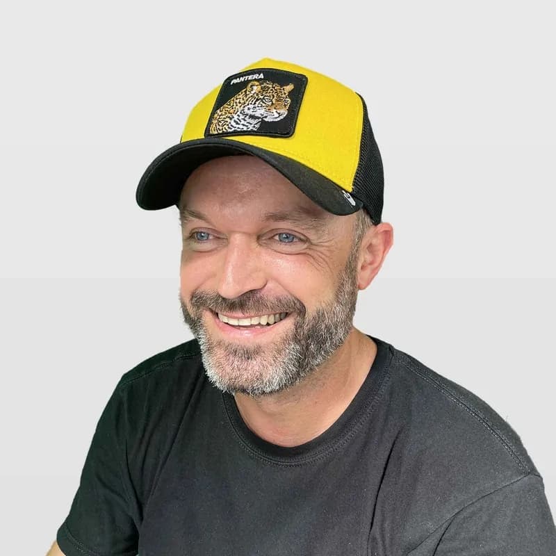 Goorin Bros - Casquette Trucker Léopard V2 "Pantera" Jaune Taille Unique