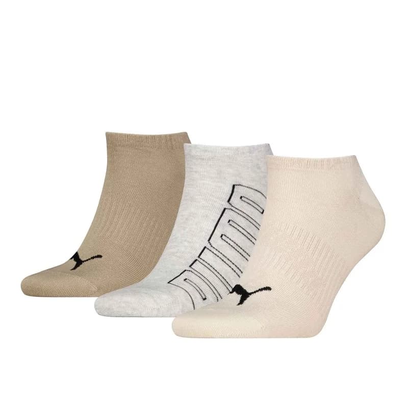 PUMA - Pack de 3 Paires de Chaussettes Sneaker "Mesh Logo" 43-46 Neutral Combo