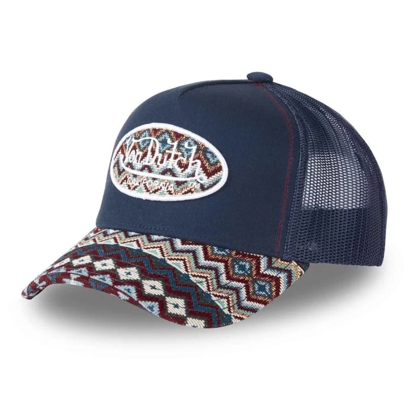 Von Dutch - Casquette Trucker "Ethnik" Bleu Marine Taille Unique