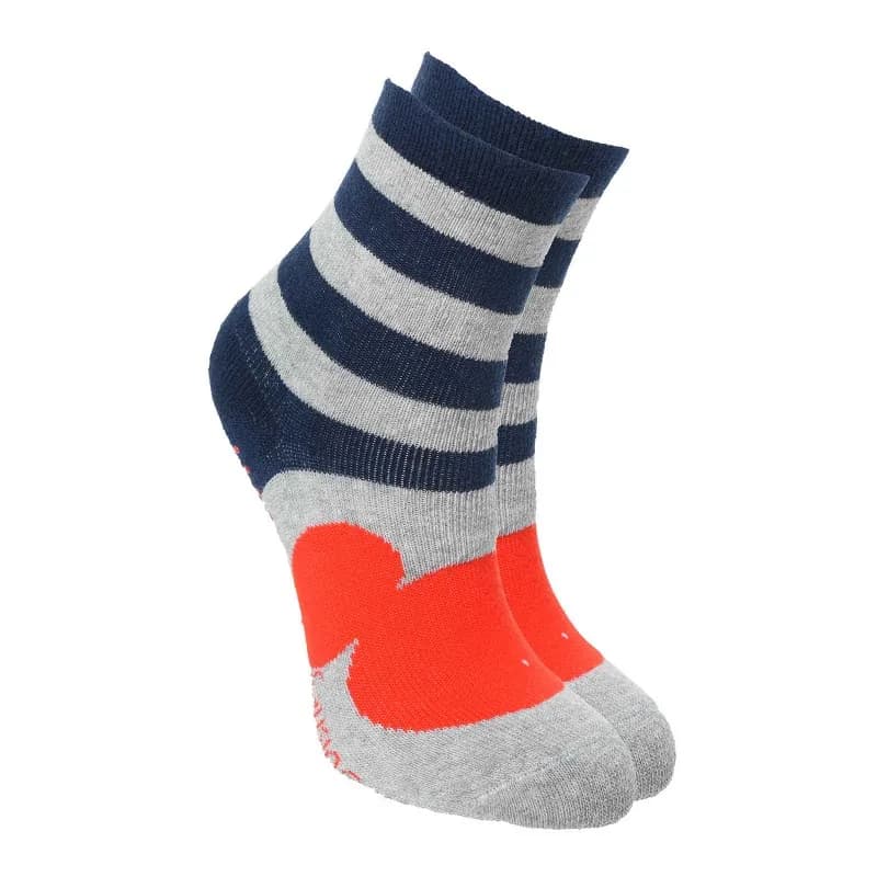French Market - DISNEY Paire de Chaussettes Antidérapantes Garçon "Mickey" Gris 23-26