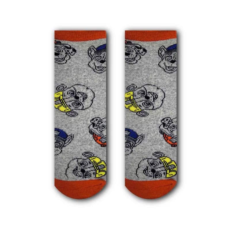 French Market - La Pat' Patrouille - Chaussettes Garçon Antidérapantes Gris 31-34