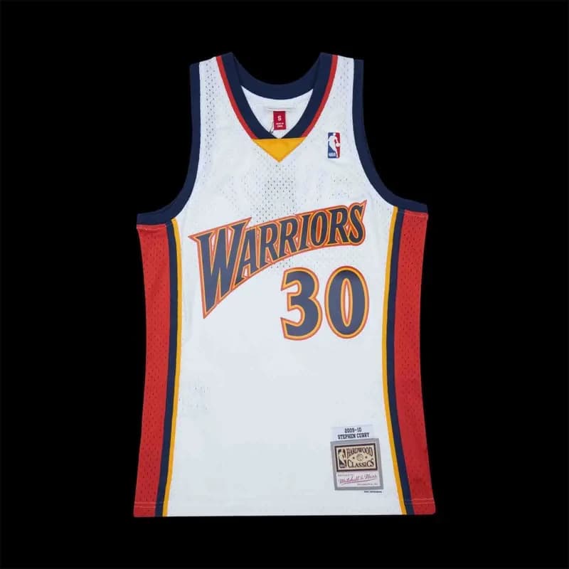 Mitchell & Ness - Maillot Stephen Curry Golden State Warriors 2009/10 "Hardwood Classics Swingman" L Blanc