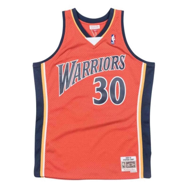 Mitchell & Ness - Maillot Stephen Curry Golden State Warriors 2009/10 "Hardwood Classics Swingman" L Orange