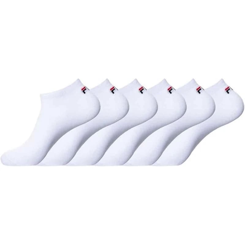 Fila - Lot de 6 Paires de Chaussettes Sneaker Blanc 43-46