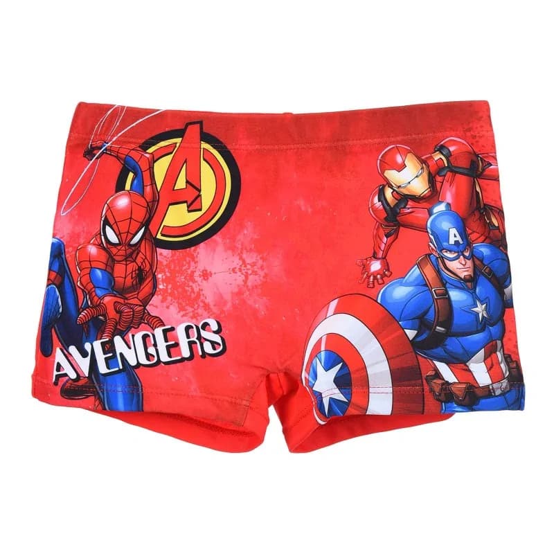 French Market - Maillot de Bain Boxer Garçon MARVEL "Avengers" Rouge 4 ans