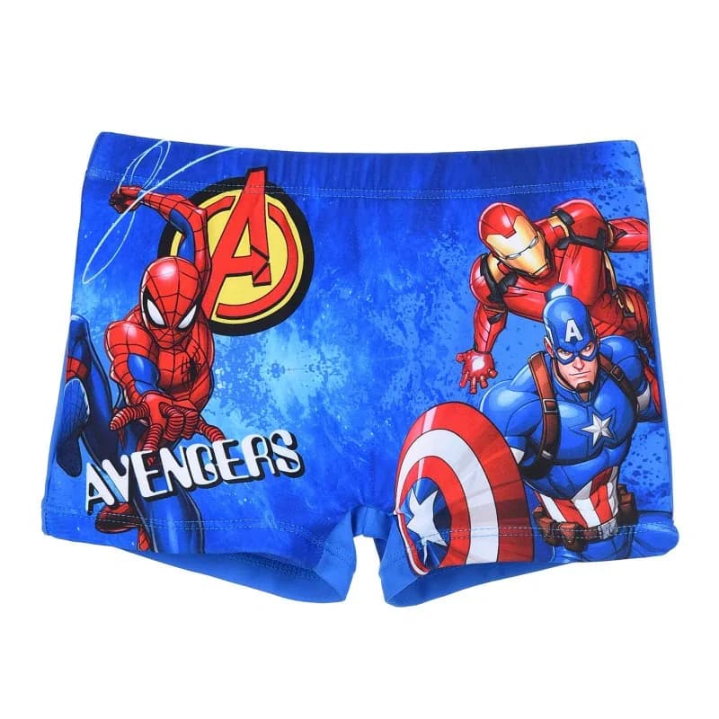 French Market - Maillot de Bain Boxer Garçon MARVEL "Avengers" Bleu 10 ans