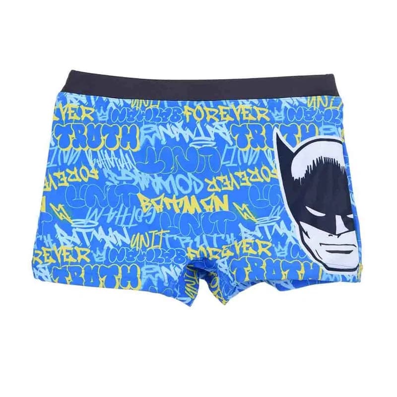 French Market - Maillot de Bain Boxer Garçon "Batman" 6 ans Bleu Ciel