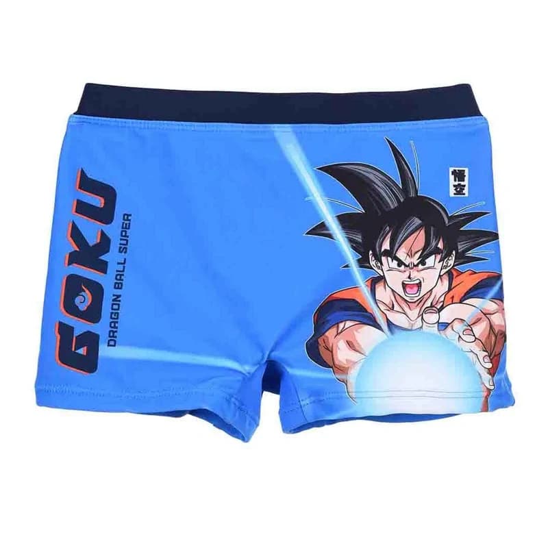 French Market - Maillot de Bain Boxer Garçon Dragon Ball Super "Goku" Bleu 4 ans