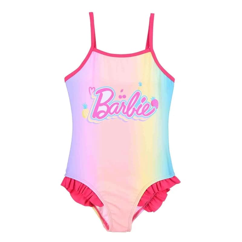 French Market - Maillot de Bain 1 Pièce Fille "Barbie" Rose 6 ans