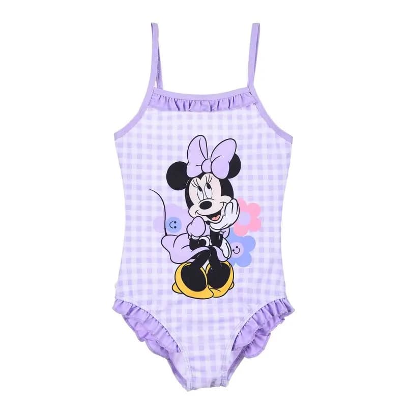 French Market - Maillot de Bain 1 Pièce Fille Disney Minnie "Tea Time" Violet 3 ans