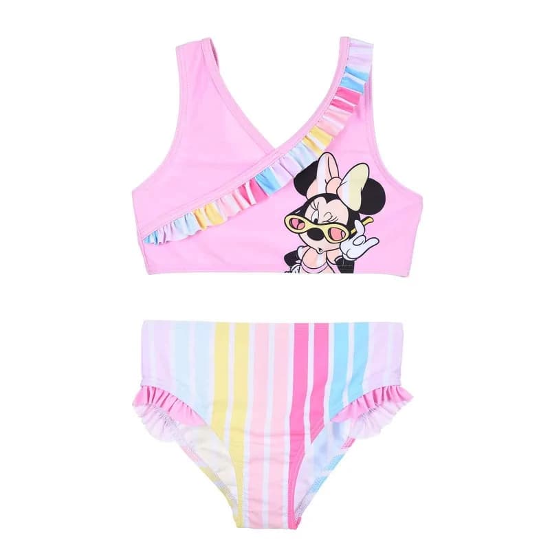 French Market - Maillot de Bain 2 Pièces Fille "Disney Minnie" Bienvenue à Cuba Rose 3 ans