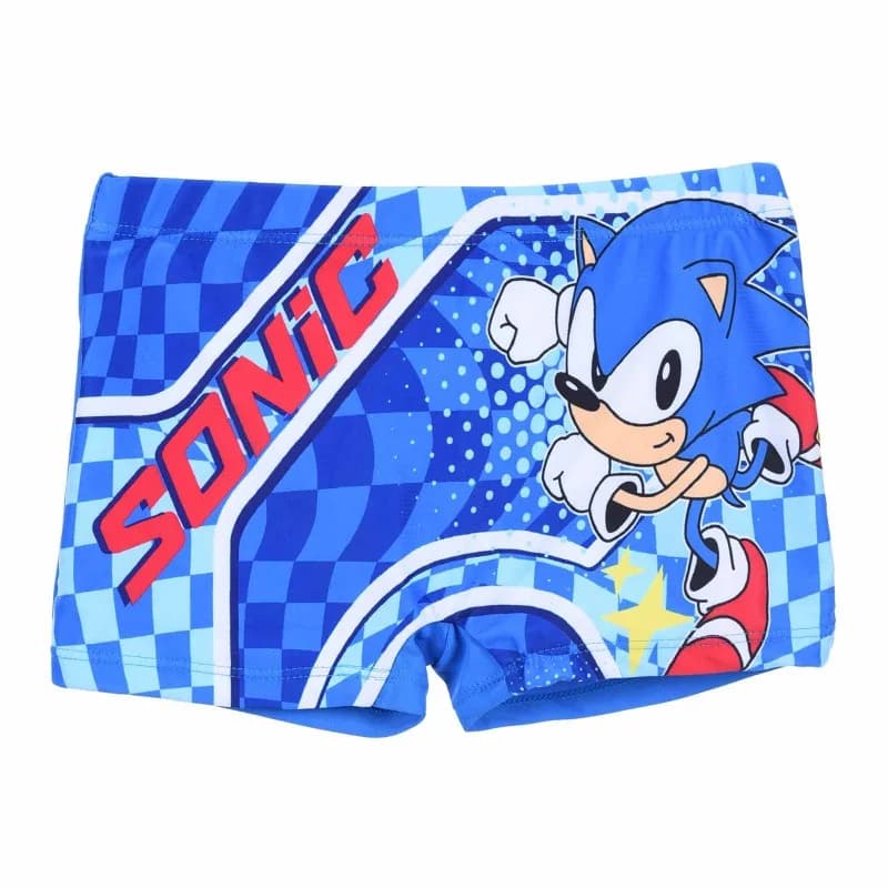 French Market - Maillot de Bain Garçon "Sonic" Bleu 8 ans