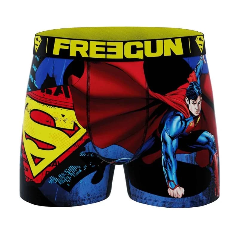 Freegun - Boxer Garçon DC Comics Superman Jaune 10-12 ans
