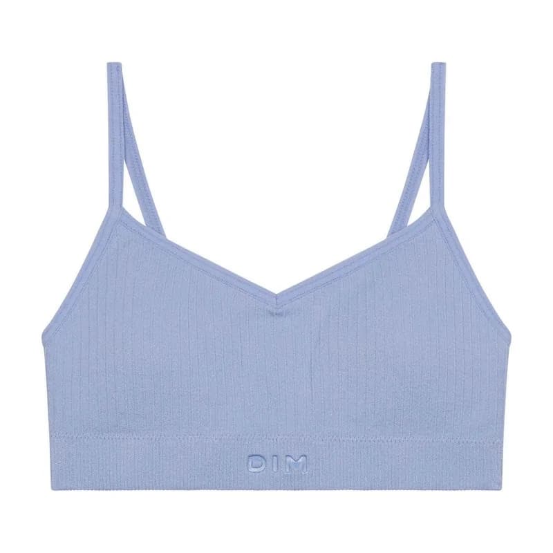 Dim - Brassière Fille Sans Couture à Mousses Amovibles Bleu 16 ans