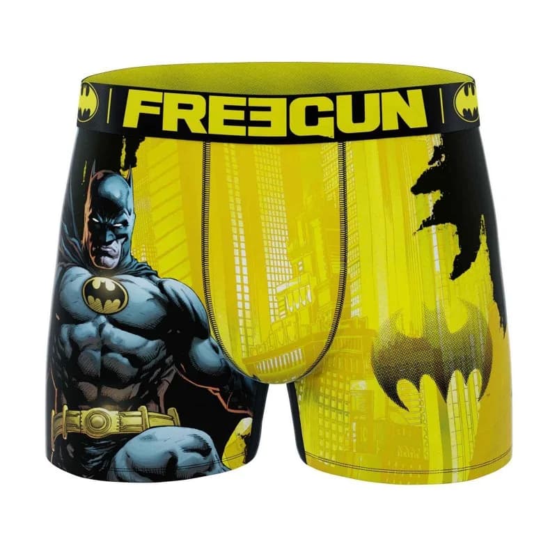 Freegun - Boxer Homme DC Comics Batman "DC24" S Jaune