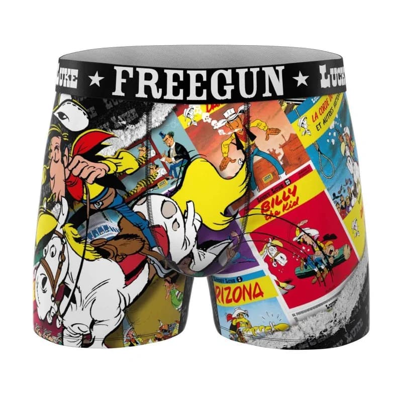 Freegun - Boxer Homme Microfibre "Lucky Luke" XL Multicouleur 2
