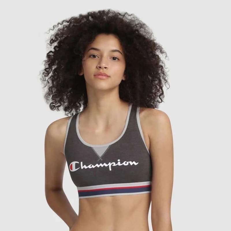 Champion - Brassière Femme Authentique M Gris Granit