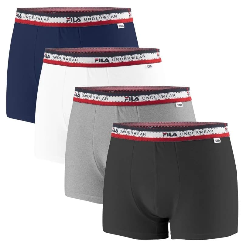 Fila - Boxers Premium Homme Coton - Lot de 4 XL Pack Premium 01