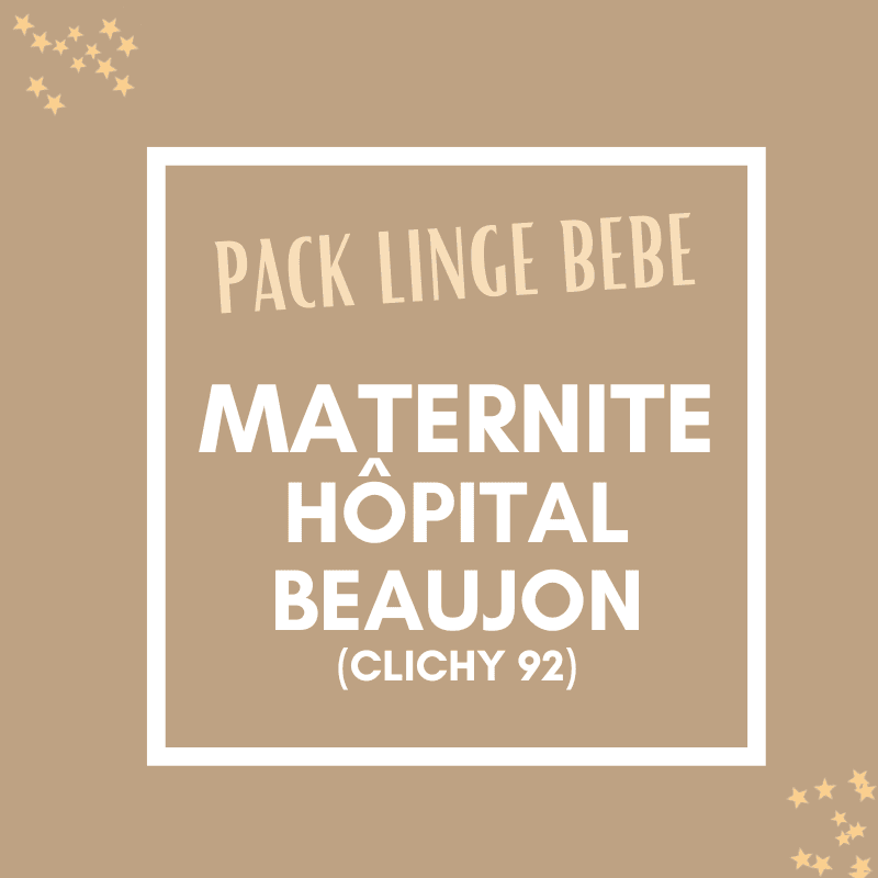 Pack Trousseau bébé maternité Hôpital Beaujon