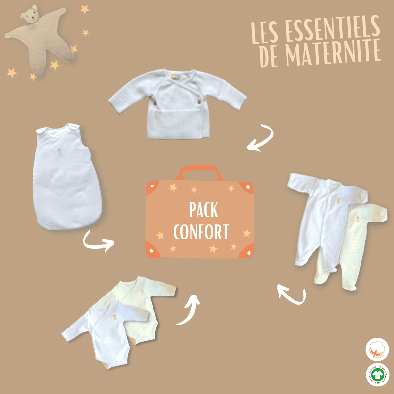 Pack linge bébé Confort - les essentiels de maternité