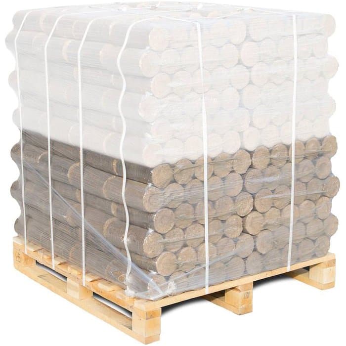 NESTRO Hartholzbriketts Premium rund ohne Loch 480kg-Neu