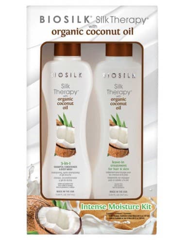 Biosilk Silk Therapy & Organic Coconut Oil Kit - Hair-france