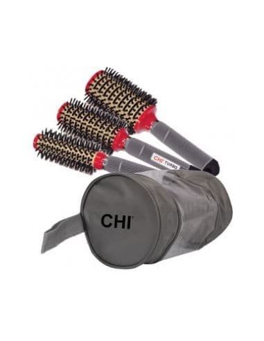 Chi Ceramic Round Boar Brush Stylist Kit - Hair-france