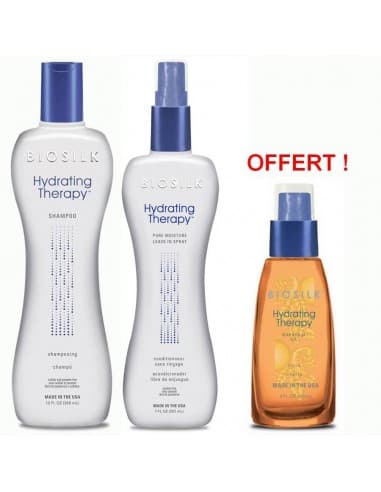 Biosilk Hydrating Therapy Pure Moisture Kit - Hair-france