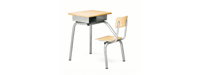 Bureau d'écolier simple ou double Design Primaire