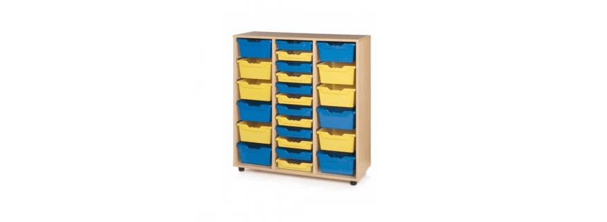 Meuble rangement pour école, crèche ou gymnase Design Mobi Trays