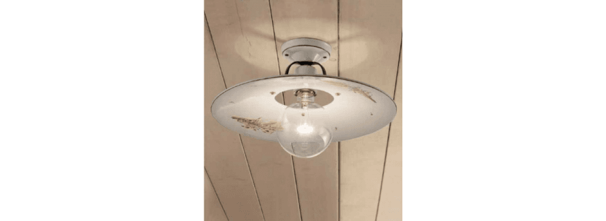 Plafonnier en céramique peint à la main Design Bologna