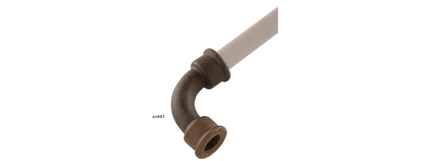 Coude en céramique pour installation électrique industrielle Design Pipes