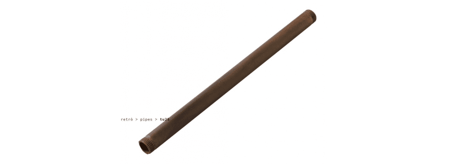 Tube vintage pour installation électrique industrielle Design Pipes