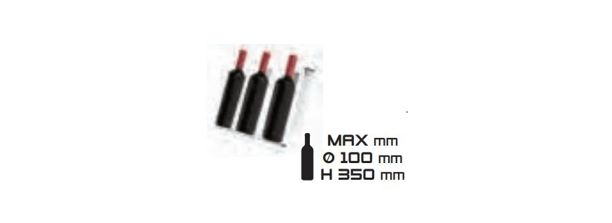 Module présentation bouteilles inclinées pour module réfrigéré personnalisable modèles 1 et 4