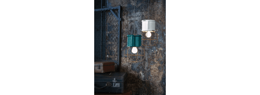 Suspension en céramique Design Industriel Vintage