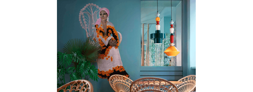 Suspension déco en céramique Design Fidji