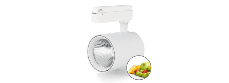 Spot sur rail monophasé pour Fruits