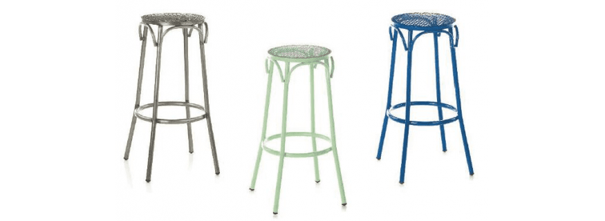 Tabouret de bar en acier Design Doss