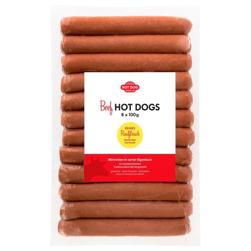 Hot Dogs (pur boeuf) 12 x 60g