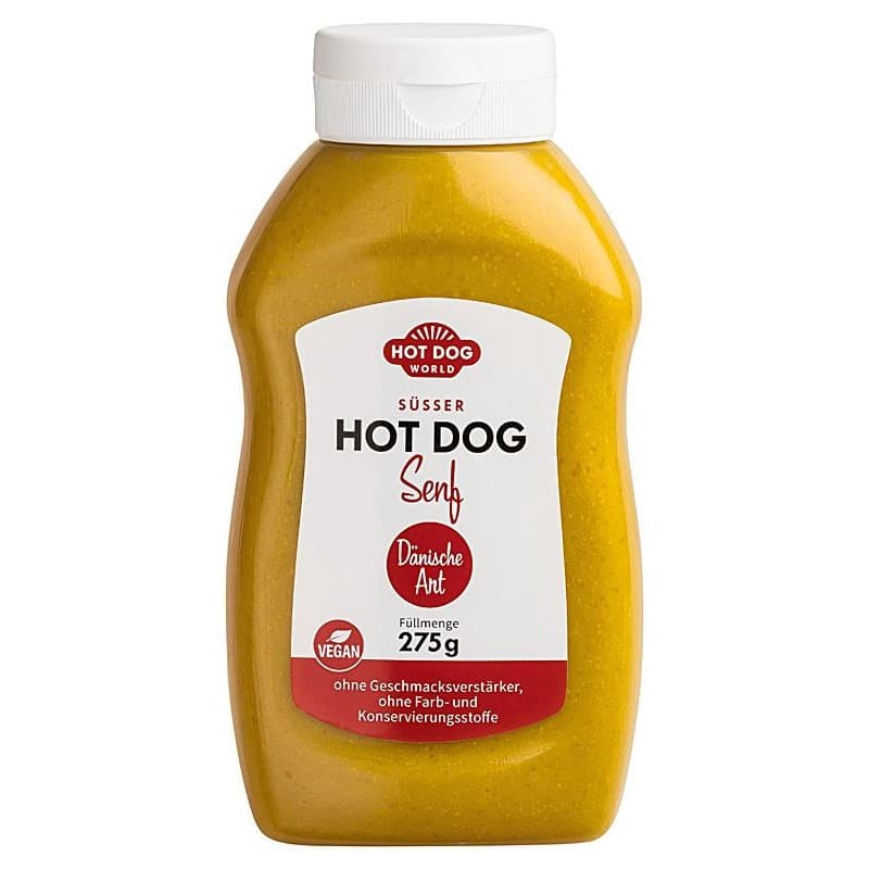 Moutarde "Hot Dog World" 270g (légèrement sucrée)
