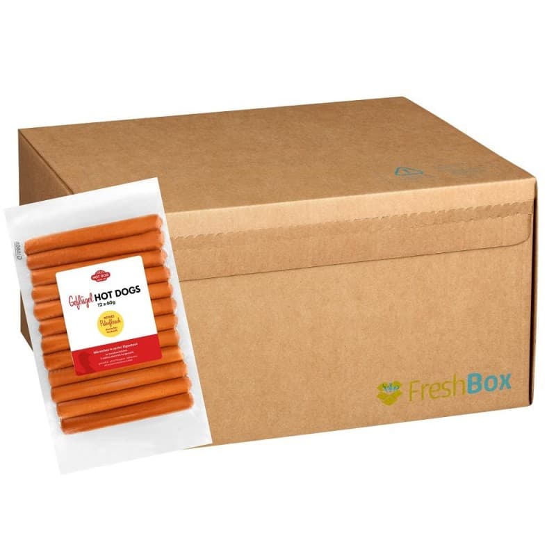 Saucisses Hot Dogs volaille (Halal) 144 x 60g