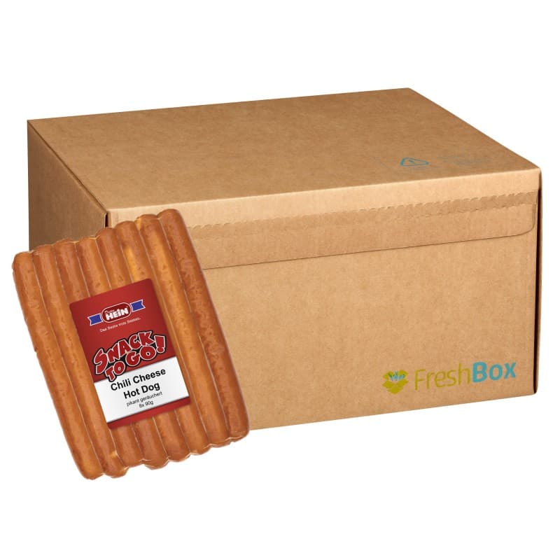 Hot Dogs Chili Cheese "Dieter Hein" 96 x 90 g - NON RÉFRIGÉRÉ - Nouveau