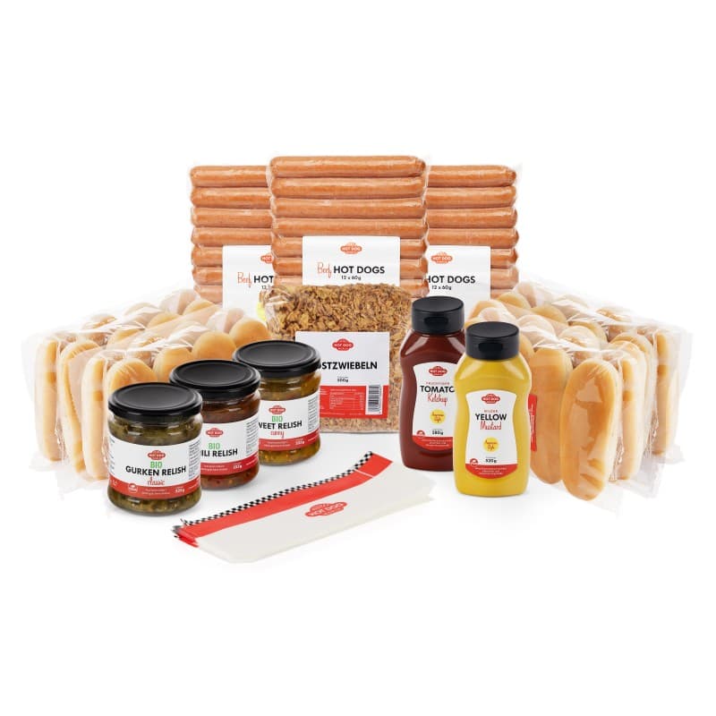 Pack découverte Hot Dog "VeganParty" 36 x 50g