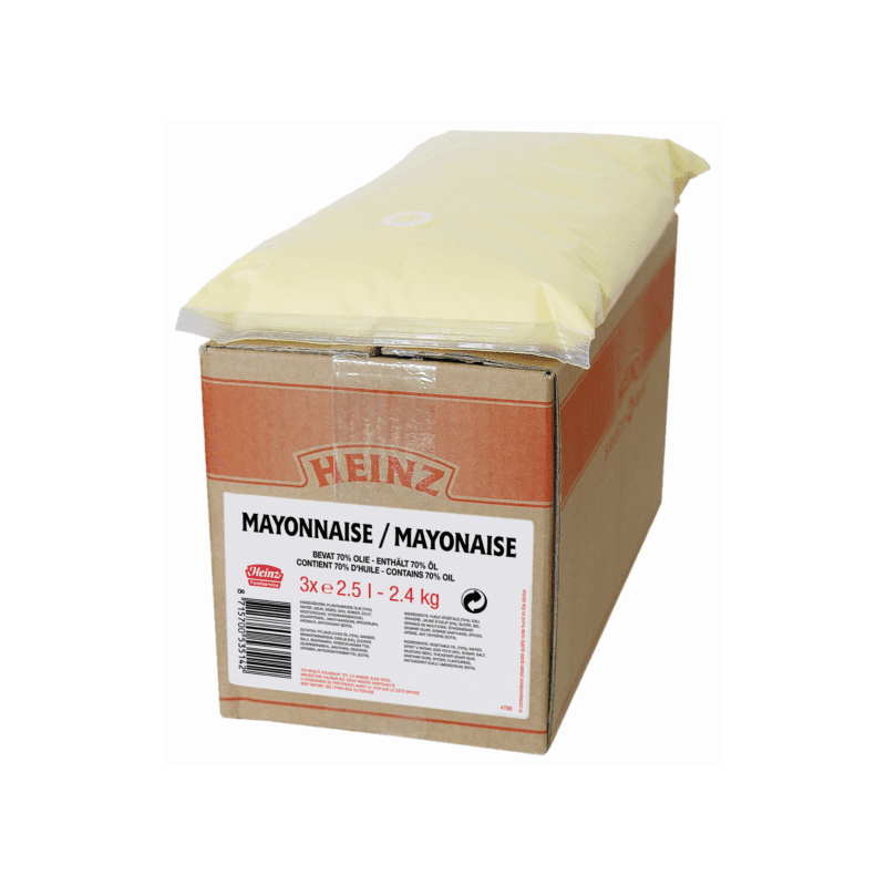 Mayonnaise HEINZ 3 x 2,5 L - pochons distributeurs - Total 7,5 L