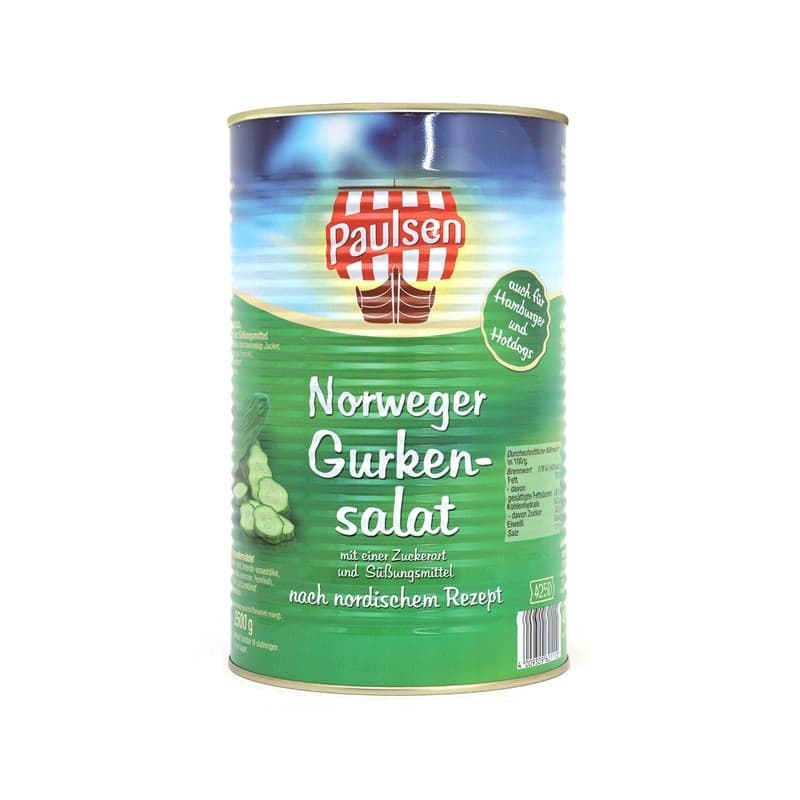 Concombres tranchés pour Hot Dogs façon danoise "PAULSEN" 4Kg