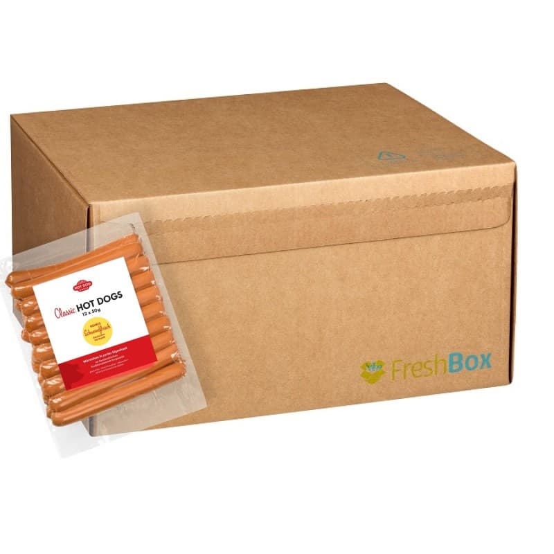 144 Hot Dogs 50g "Classic" (viande de porc)