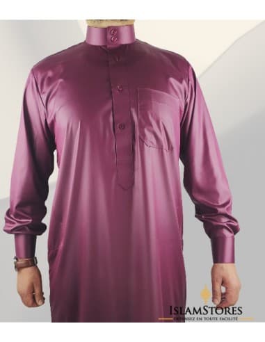 Qamis Saoudien Bordeaux-émirats collection XL - Custom Qamis